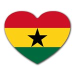 Flag of Ghana Heart Mousepads Front