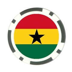 Flag Of Ghana Poker Chip Card Guard (10 Pack)