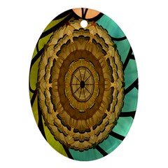 Kaleidoscope Dream Illusion Ornament (oval) by Amaryn4rt