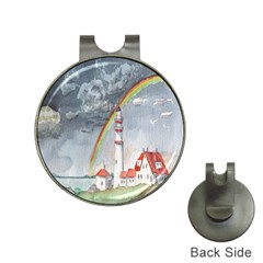 Watercolour Lighthouse Rainbow Hat Clips With Golf Markers by Amaryn4rt