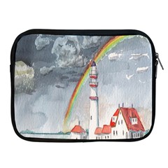 Watercolour Lighthouse Rainbow Apple Ipad 2/3/4 Zipper Cases by Amaryn4rt