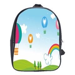 Landscape Sky Rainbow Garden School Bags(large)  by Amaryn4rt