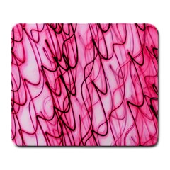 An Unusual Background Photo Of Black Swirls On Pink And Magenta Large Mousepads by Amaryn4rt
