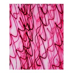 An Unusual Background Photo Of Black Swirls On Pink And Magenta Shower Curtain 60  X 72  (medium)  by Amaryn4rt