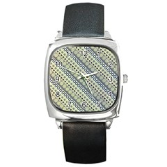 Abstract Seamless Pattern Square Metal Watch by Amaryn4rt