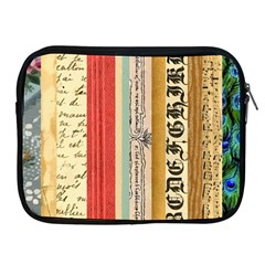 Digitally Created Collage Pattern Made Up Of Patterned Stripes Apple Ipad 2/3/4 Zipper Cases by Amaryn4rt