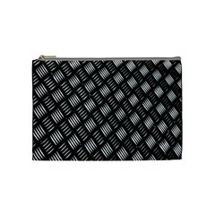 Abstract Of Metal Plate With Lines Cosmetic Bag (medium)  by Amaryn4rt