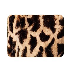 Yellow And Brown Spots On Giraffe Skin Texture Double Sided Flano Blanket (mini)  by Amaryn4rt