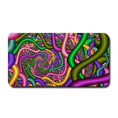 Fractal Background With Tangled Color Hoses Medium Bar Mats by Amaryn4rt