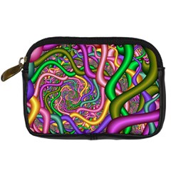 Fractal Background With Tangled Color Hoses Digital Camera Cases by Amaryn4rt