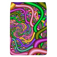 Fractal Background With Tangled Color Hoses Flap Covers (l)  by Amaryn4rt