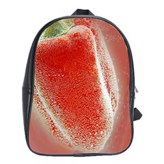 Red Pepper And Bubbles School Bags(large)  by Amaryn4rt