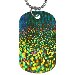 Construction Paper Iridescent Dog Tag (one Side) by Amaryn4rt