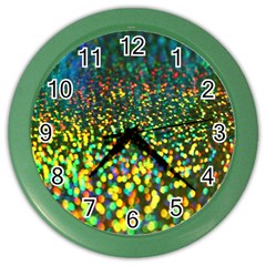 Construction Paper Iridescent Color Wall Clocks by Amaryn4rt