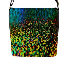 Construction Paper Iridescent Flap Messenger Bag (l)  by Amaryn4rt