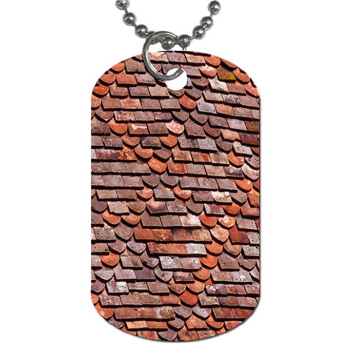 Roof Tiles On A Country House Dog Tag (One Side)