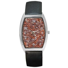 Roof Tiles On A Country House Barrel Style Metal Watch by Amaryn4rt