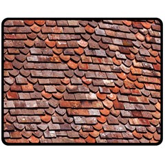 Roof Tiles On A Country House Fleece Blanket (medium) 