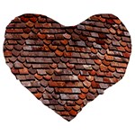 Roof Tiles On A Country House Large 19  Premium Heart Shape Cushions Front