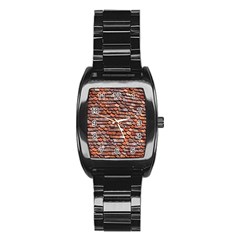 Roof Tiles On A Country House Stainless Steel Barrel Watch by Amaryn4rt