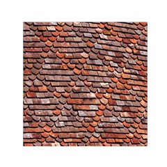 Roof Tiles On A Country House Small Satin Scarf (square)