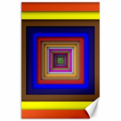 Square Abstract Geometric Art Canvas 24  X 36 