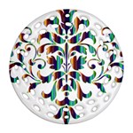 Damask Decorative Ornamental Ornament (Round Filigree) Front