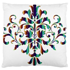 Damask Decorative Ornamental Standard Flano Cushion Case (two Sides) by Amaryn4rt