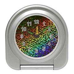 Construction Paper Iridescent Travel Alarm Clocks