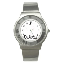 I Heart Dakota! Stainless Steel Watch by badwolf1988store