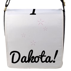 I Heart Dakota! Flap Messenger Bag (s) by badwolf1988store