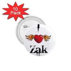 I Heart Zak 1 75  Buttons (10 Pack)