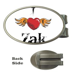 I Heart Zak Money Clips (oval)  by badwolf1988store