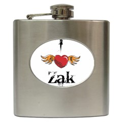 I Heart Zak Hip Flask (6 Oz) by badwolf1988store
