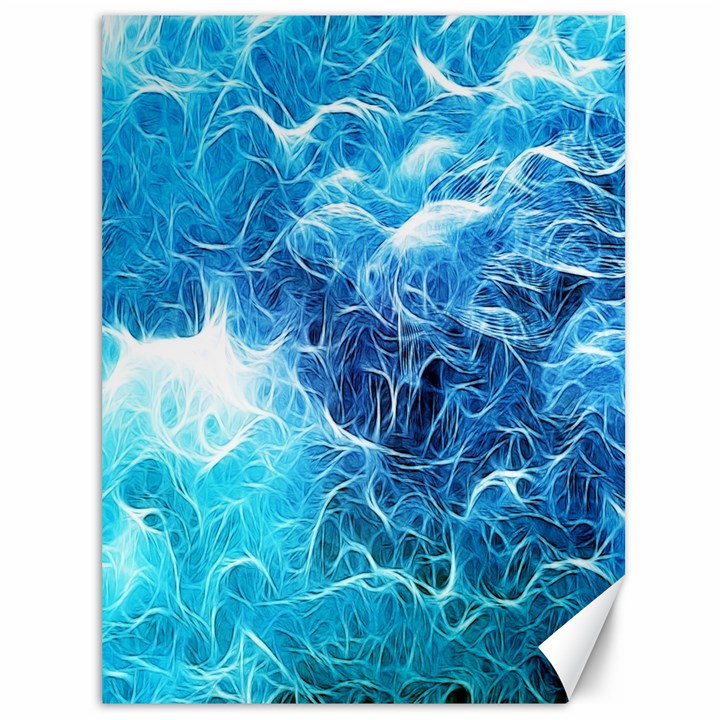 Fractal Occean Waves Artistic Background Canvas 36  x 48  