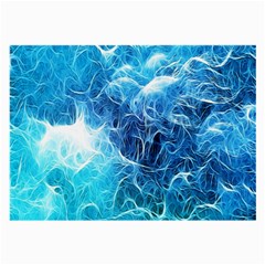 Fractal Occean Waves Artistic Background Large Glasses Cloth (2-Side)