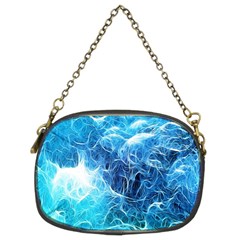 Fractal Occean Waves Artistic Background Chain Purses (Two Sides) 