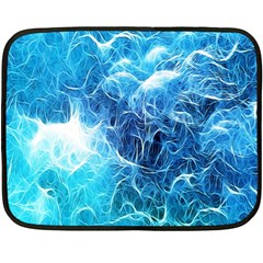 Fractal Occean Waves Artistic Background Double Sided Fleece Blanket (Mini) 