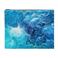 Fractal Occean Waves Artistic Background Cosmetic Bag (XL)