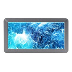 Fractal Occean Waves Artistic Background Memory Card Reader (Mini)