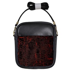 Black And Red Background Girls Sling Bags by Amaryn4rt