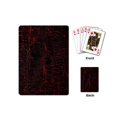 Black And Red Background Playing Cards (mini)  by Amaryn4rt