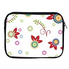 Colorful Floral Wallpaper Background Pattern Apple Ipad 2/3/4 Zipper Cases by Amaryn4rt