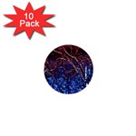 Autumn Fractal Forest Background 1  Mini Buttons (10 pack)  Front