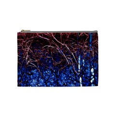 Autumn Fractal Forest Background Cosmetic Bag (medium)  by Amaryn4rt