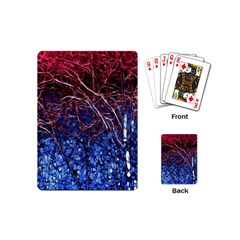 Autumn Fractal Forest Background Playing Cards (mini)  by Amaryn4rt