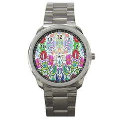 Wallpaper Created From Coloring Book Sport Metal Watch by Amaryn4rt