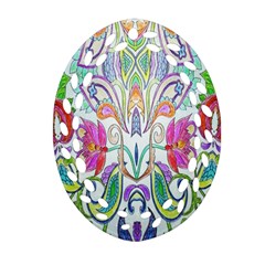 Wallpaper Created From Coloring Book Oval Filigree Ornament (two Sides) by Amaryn4rt