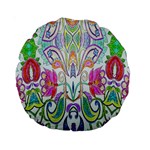 Wallpaper Created From Coloring Book Standard 15  Premium Round Cushions Front