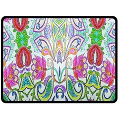 Wallpaper Created From Coloring Book Double Sided Fleece Blanket (large)  by Amaryn4rt